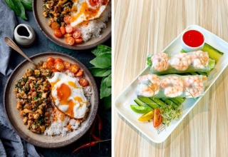 healthy asian street food