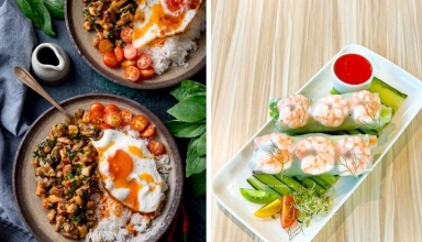 healthy asian street food