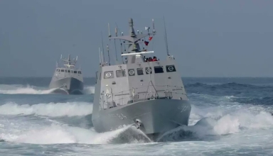 naval build-up near Taiwan and Japan